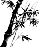 水墨竹子