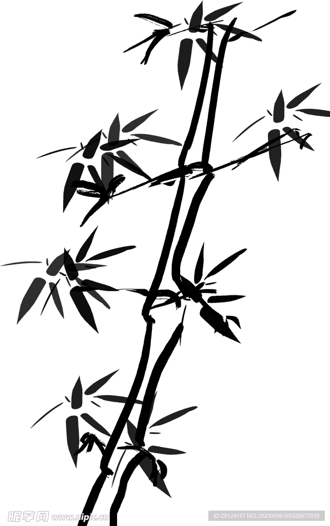 水墨竹子