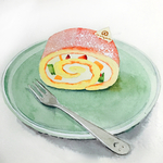 下午茶点心插画