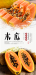 木瓜分层海报