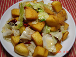 菜爆玉米饼