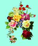 油画花