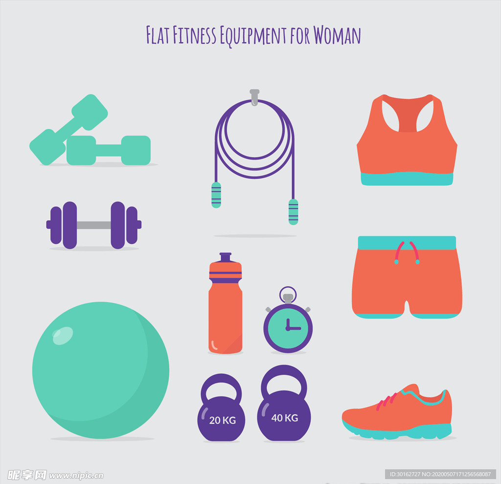 运动健身锻炼主题图标icon
