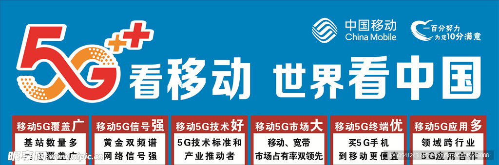 中国移动5G海报