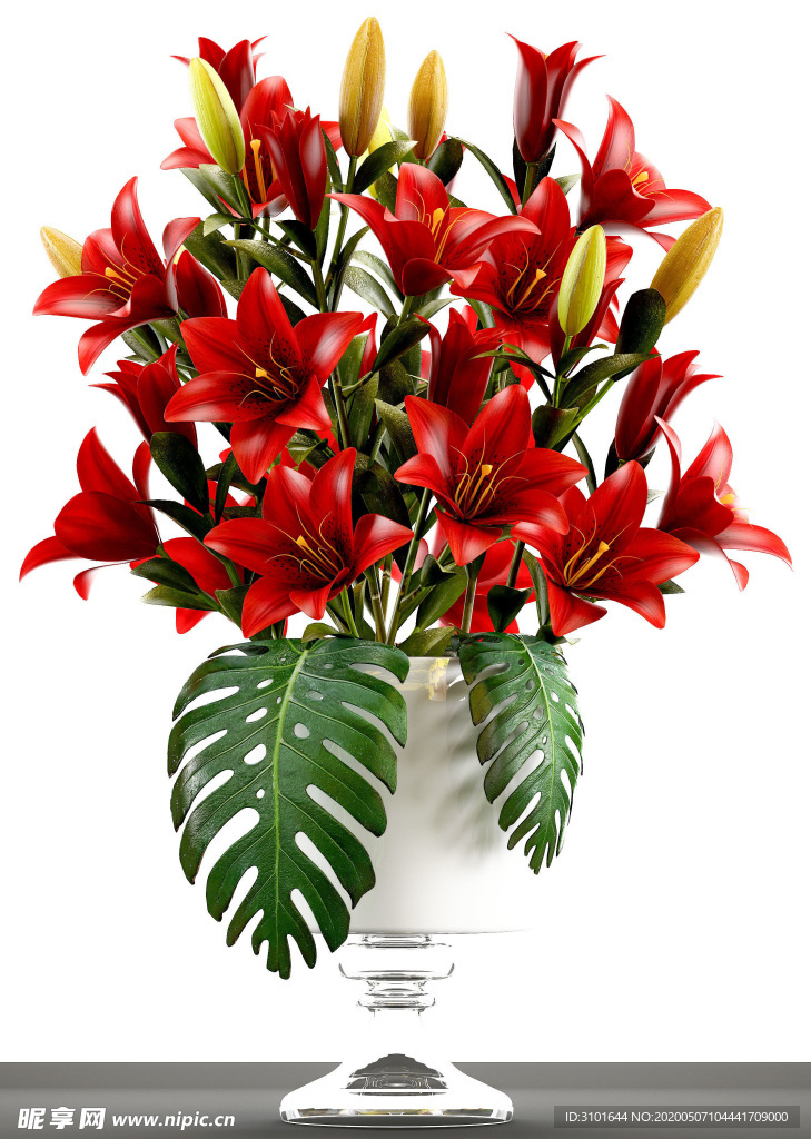 3D百合花