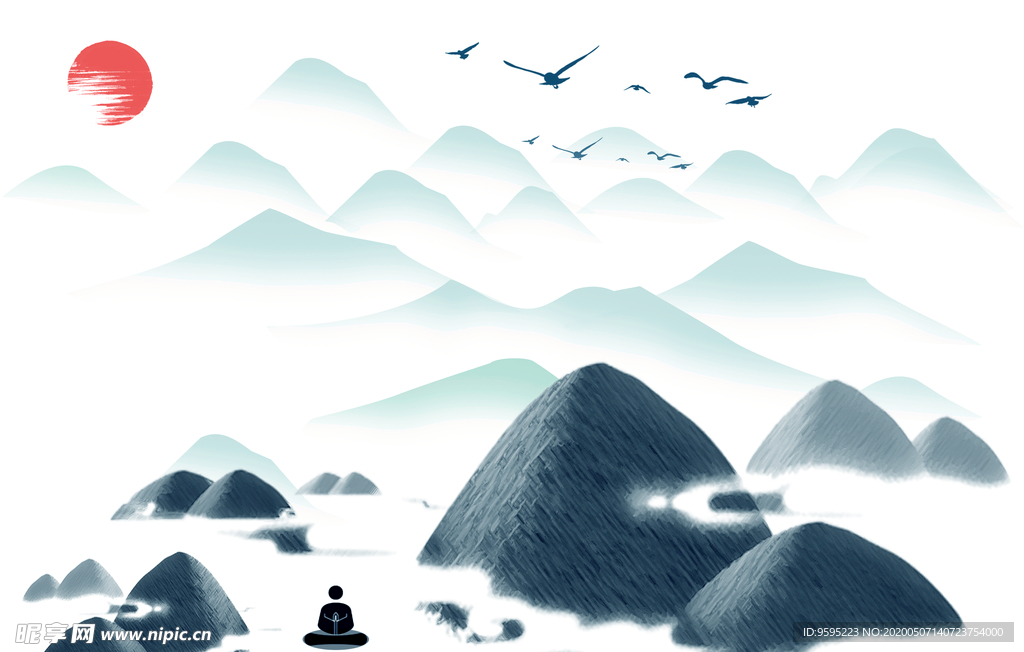 古风山水画