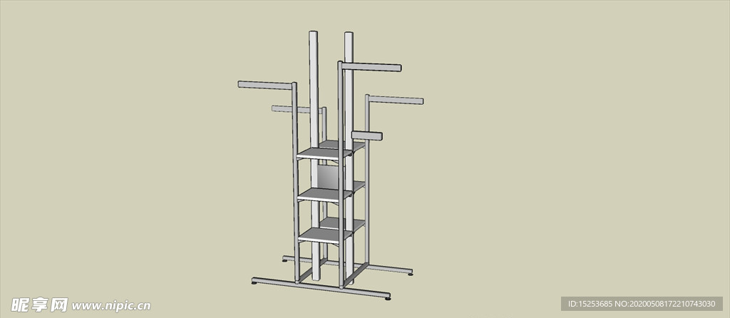 置物架衣架模型