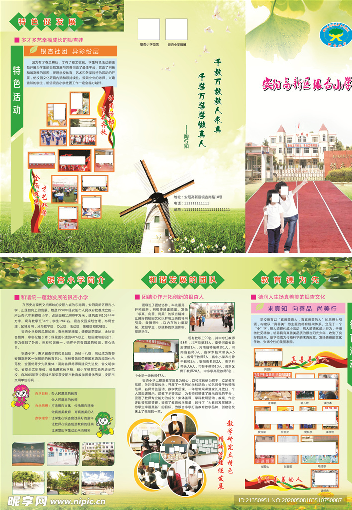 学校折页