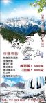 昆明轿子雪山云南旅游展架海报