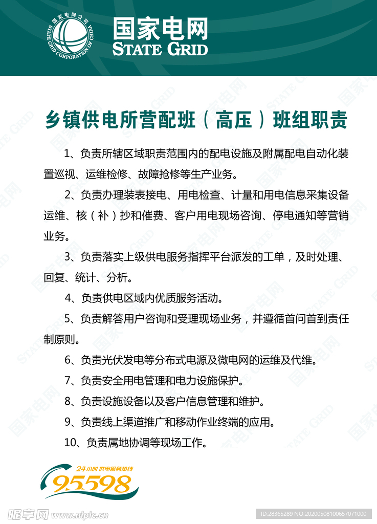 国家电网 展板 安全常识宣传