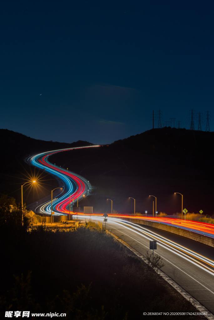 高速公路夜景