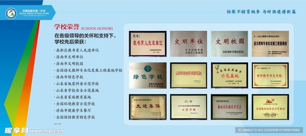 学校成果文化展板