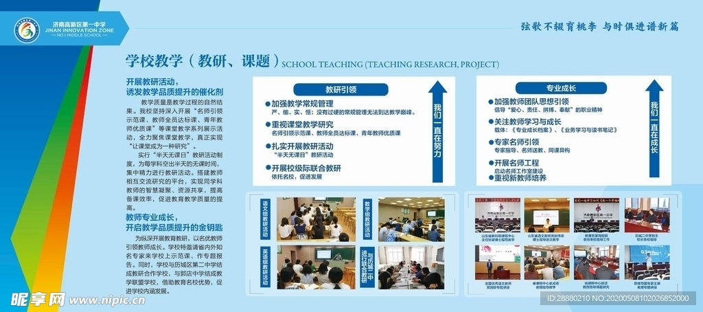 学校教研文化展板