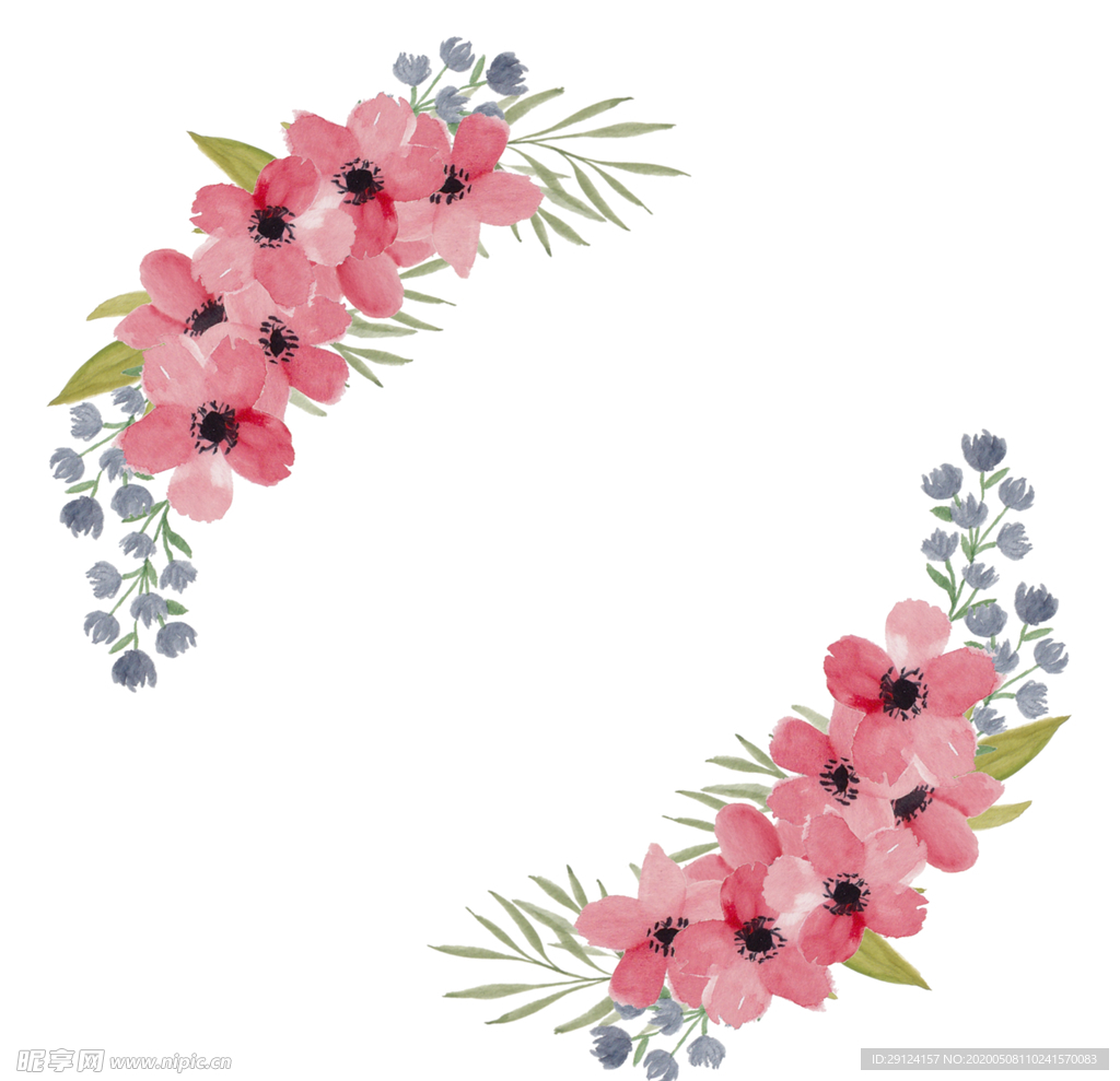 花卉边框