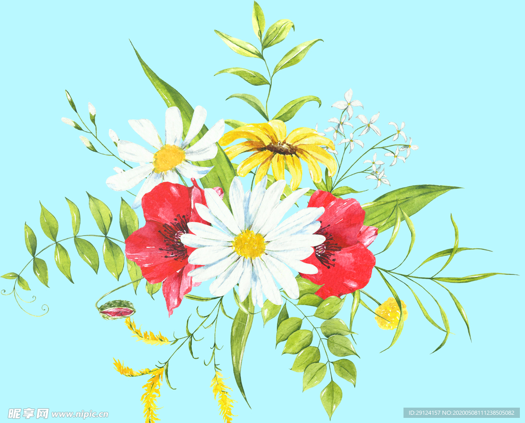 花卉树叶