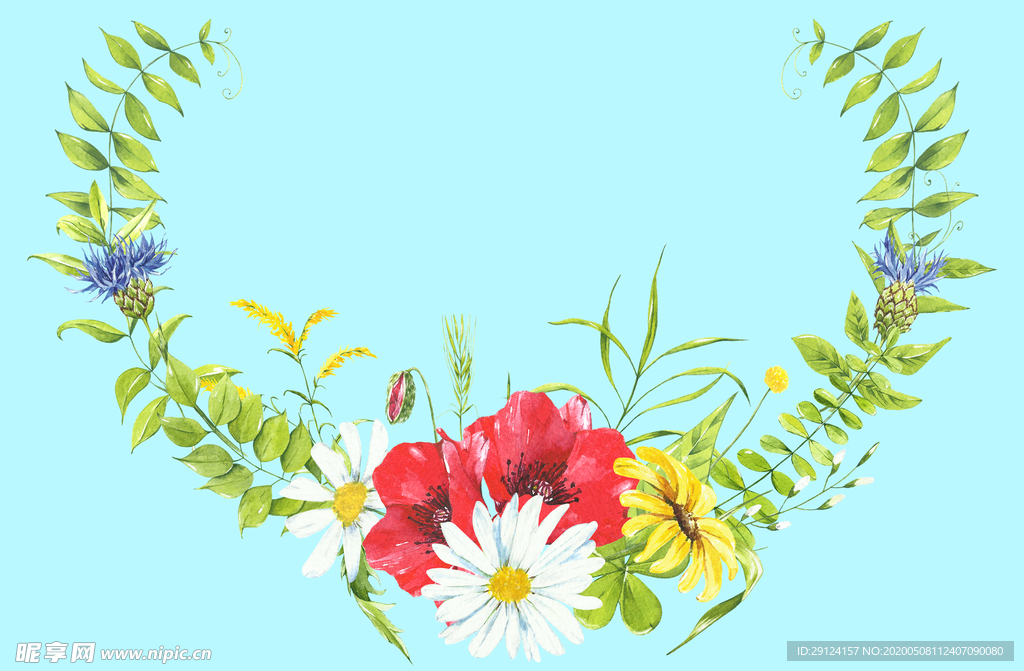 花卉边框
