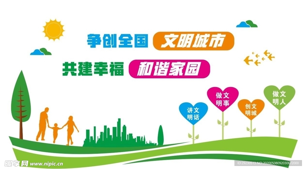 文明城市文化墙