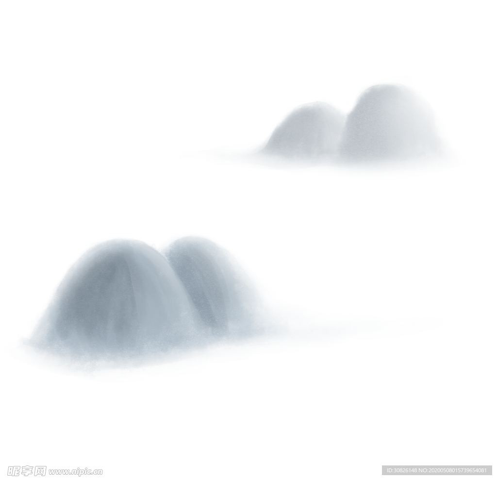 中国风素材 山水画 复古素材