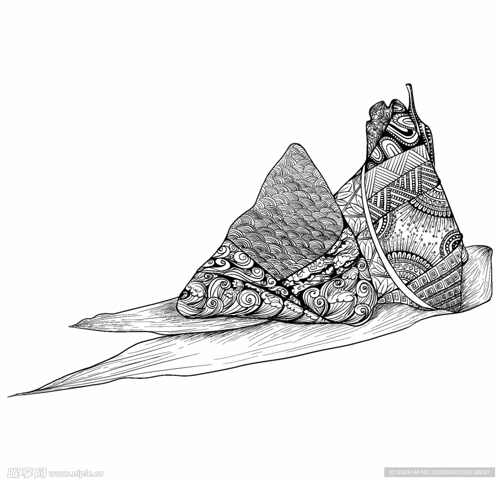 中国风素材 山水画 复古素材