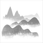 中国风素材 山水画 复古素材