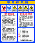 工地塔吊标识牌