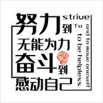 努力到无能为力 奋斗到感动自己