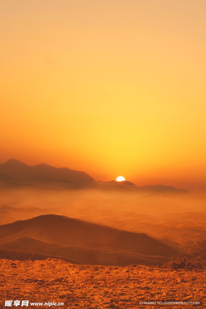 夕阳傍晚风景图片