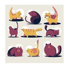 卡通猫咪素材