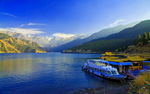 中国新疆天山天池 风景图 背景