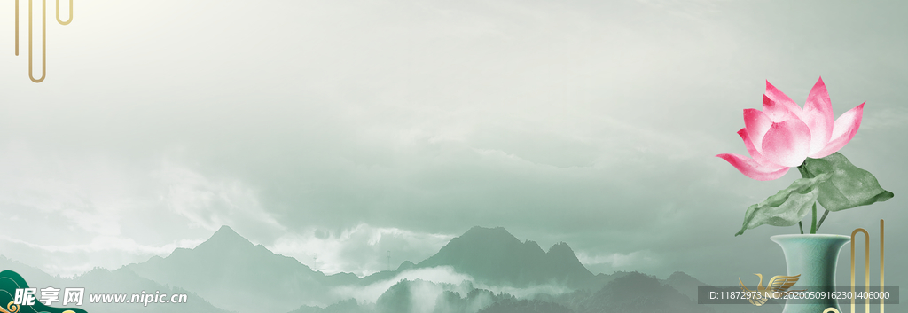 精致典雅中国风展板背景设计