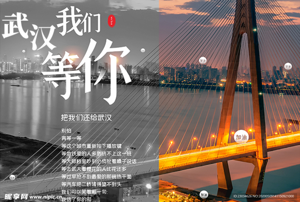 城市桥梁轮播海报图片
