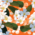 无缝花朵花纹