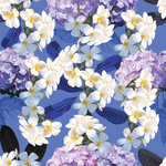 无缝花朵花纹