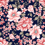无缝花朵花纹