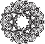 曼陀罗花纹