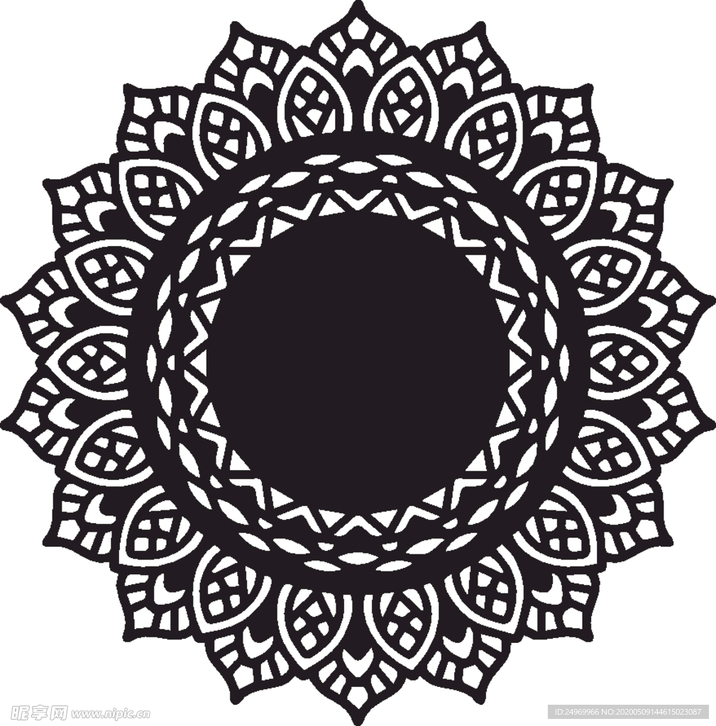 曼陀罗花纹