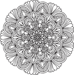 曼陀罗花纹