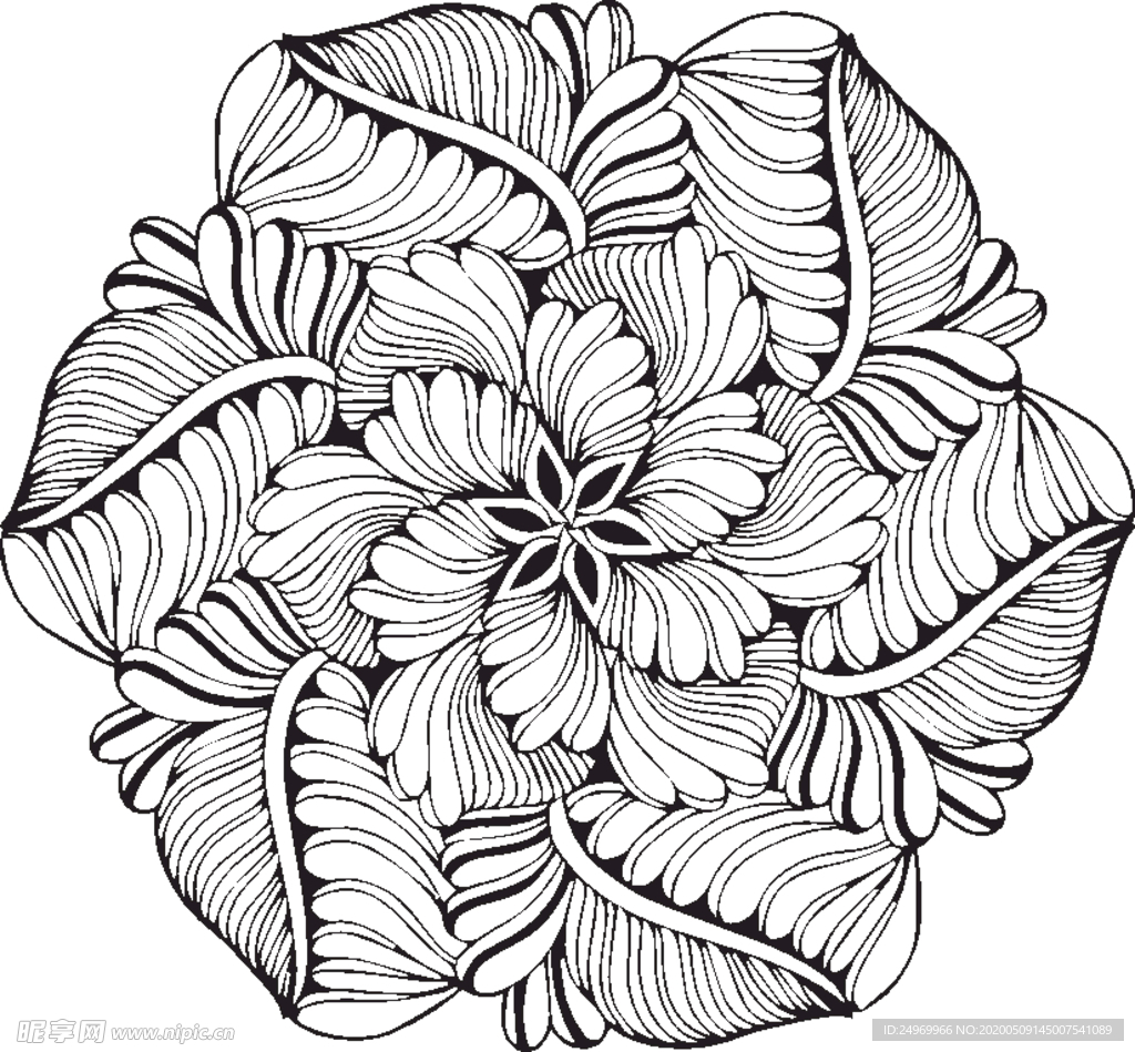 曼陀罗花纹