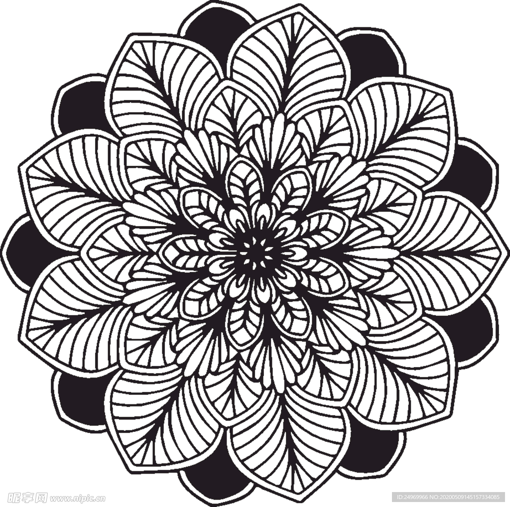 曼陀罗花纹