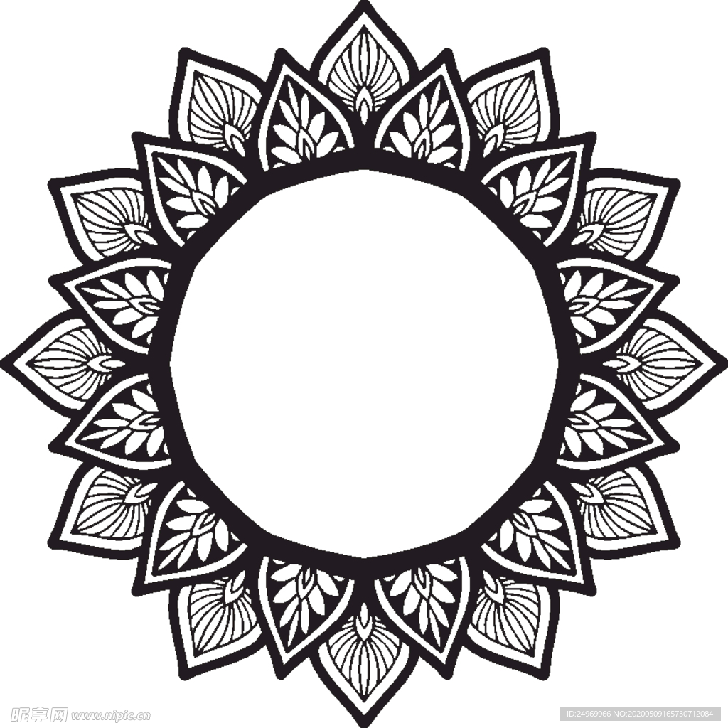 曼陀罗花纹