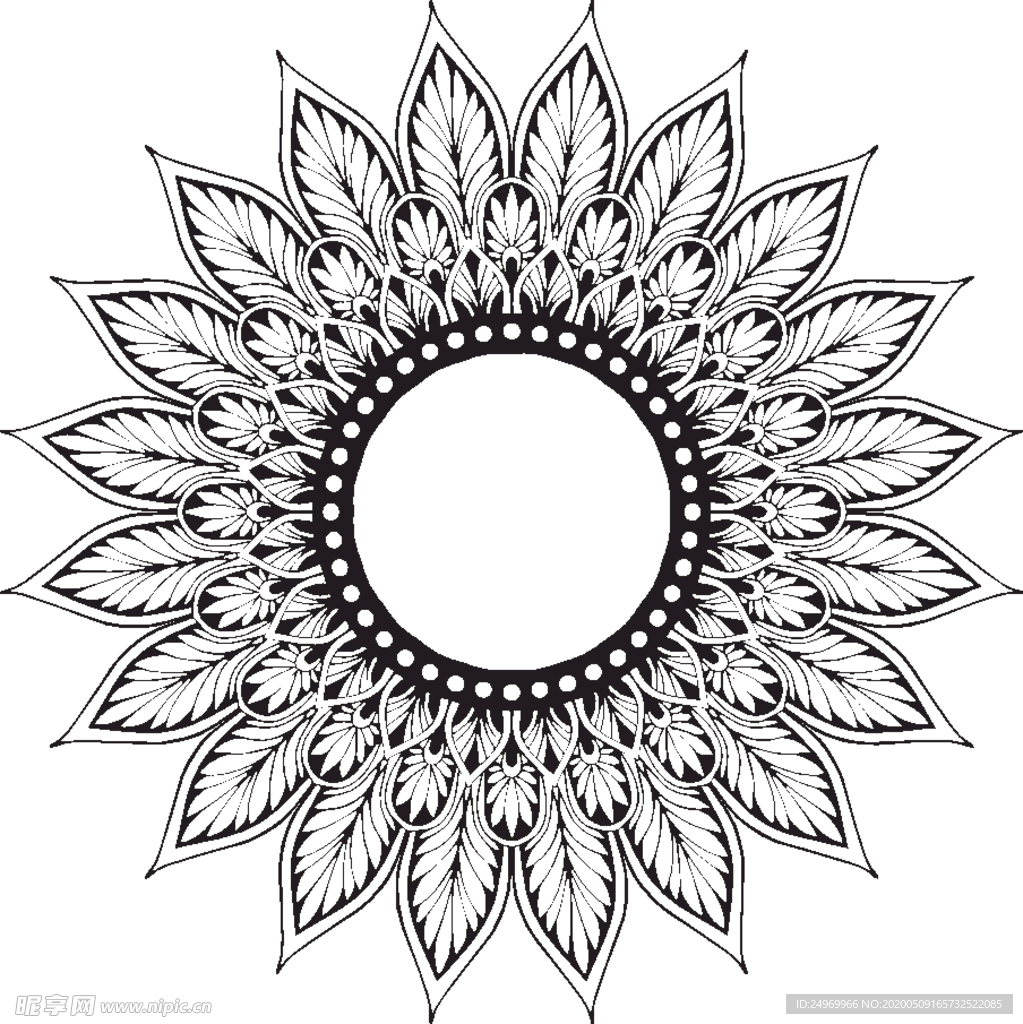 曼陀罗花纹