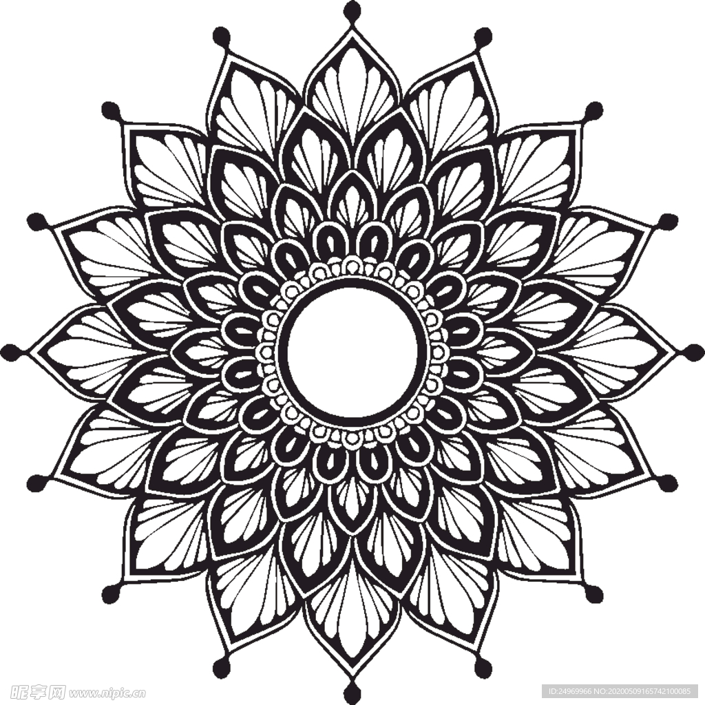 曼陀罗花纹