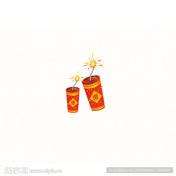 春节爆竹素材