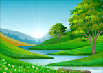 山水插画