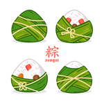 矢量端午粽子