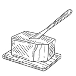 手绘食物 线描食物 食物线稿