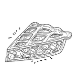 手绘食物 线描食物 食物线稿