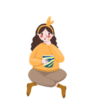卡通手绘女图片