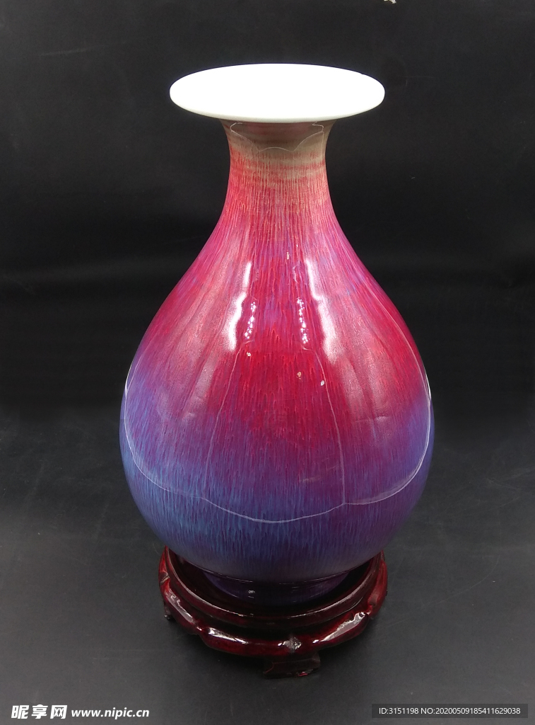 彩釉瓷瓶