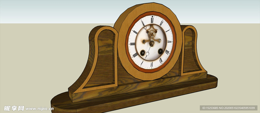 桌表钟模型